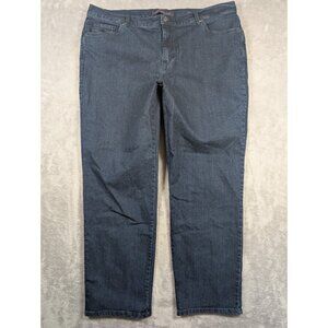 Gloria Vanderbilt Amanda Jeans Womens Size 20W Denim Straight Mom Casual Comfort